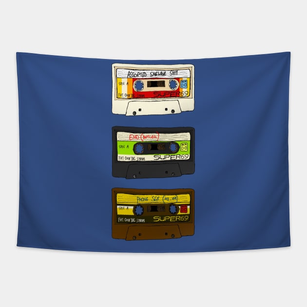 C90 Cassettes Tapestry by sinewave_labs