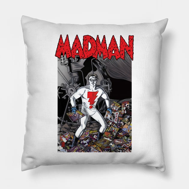 MADMAN The Vault! Pillow by MICHAEL ALLRED