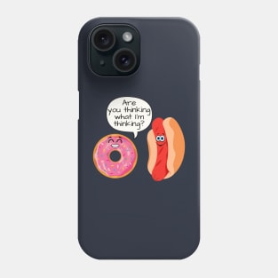 Hot Dog and Donut Sex Joke Phone Case