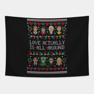 Love Actually Ugly Christmas Sweater Tapestry