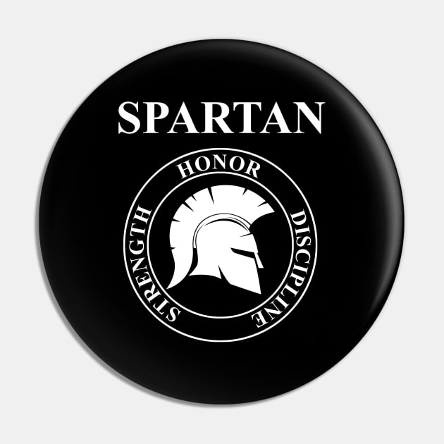 Spartan Warrior Virtues of Sparta Pin by AgemaApparel