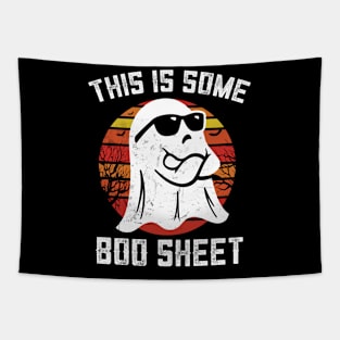 Funny This Is Some Boo-Sheet Halloween Ghost Costume Tapestry