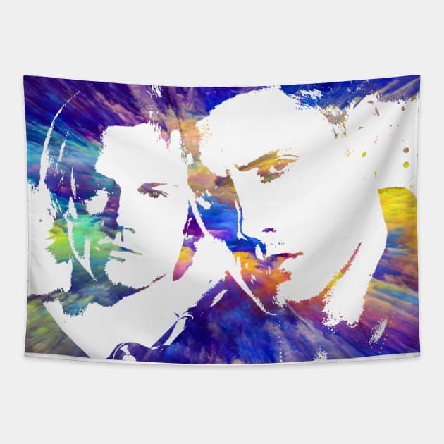 SAM & DEAN RADIANT COLOR (White Fill) Tapestry by TSOL Games