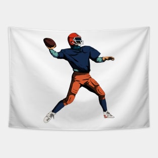 American Football Player | Gridiron Retro Style Tapestry