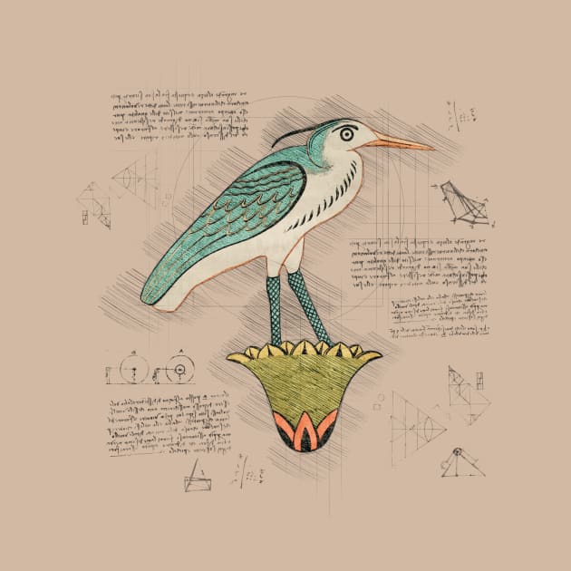 Ancient crane bird by Pacesyte