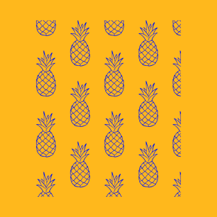 Pineapple Pattern - Pineapple Gift  - Beach Gift T-Shirt