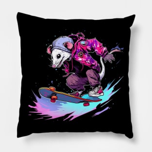 Opossum skater Pillow