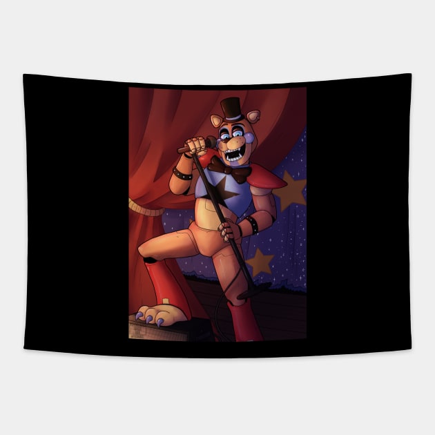 Glamrock Party Bear Tapestry by PsychologistTongue