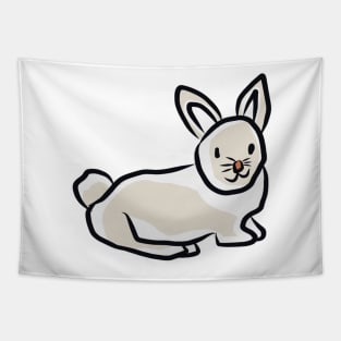 Winter Rabbit individual sticker Tapestry