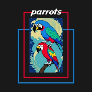 Parrots illustration T-Shirt