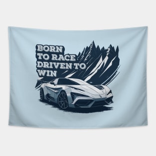 Born to Race, Driven to Win Tapestry