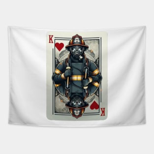 Firefighter Playing Card Tapestry