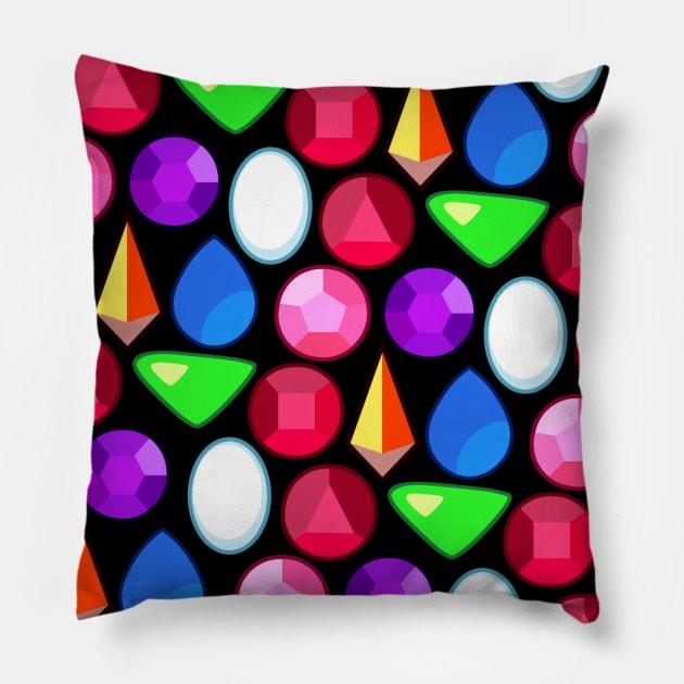 Gem Pattern Pillow by SigmaEnigma