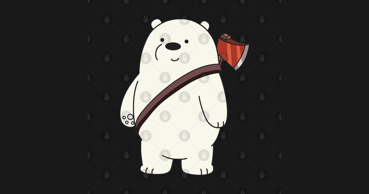 Ice Bear We Bare Bears Sticker Teepublic 