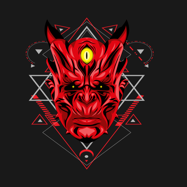 devil head cimetry by SHINIGAMII