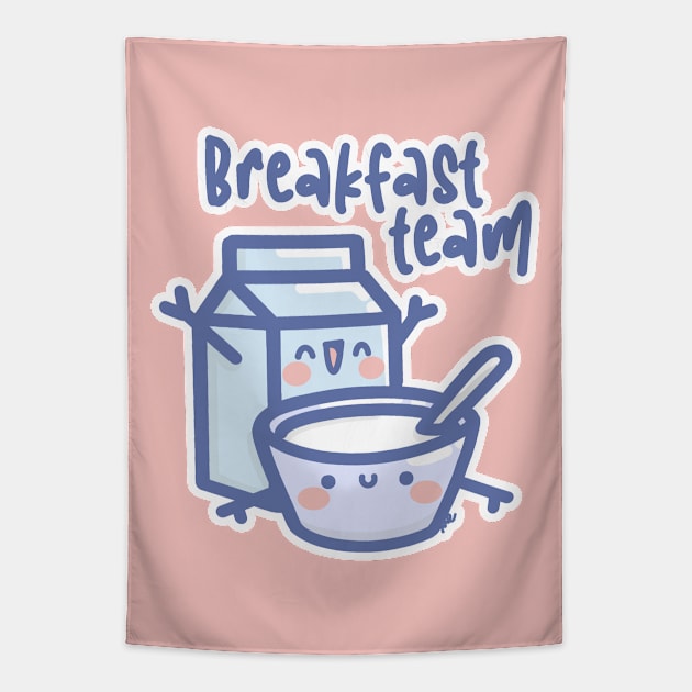 breakfast team Tapestry by Sugar Bubbles 