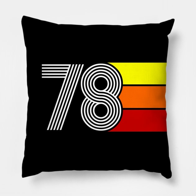 Retro 1978 Styleuniversal Pillow by Styleuniversal