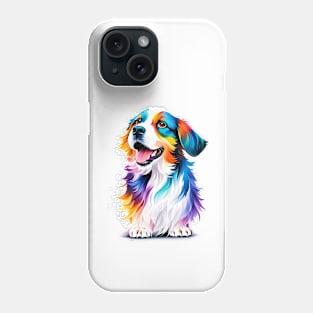 Cute Puppy In Watercolor Style - AI Art Phone Case