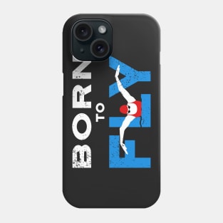 Born to Fly Womens Swimming Phone Case