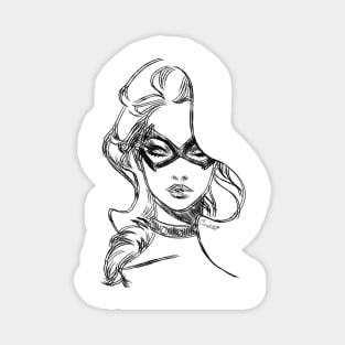 Sketch of Felicia hardy Magnet