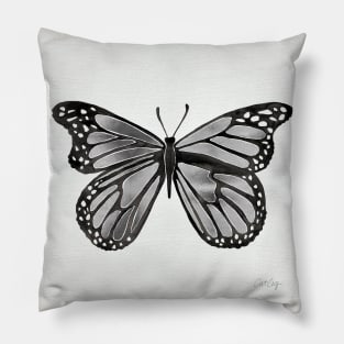 Silver Butterfly Pillow