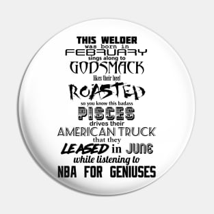 GENIUSMACK Pisces T-Shirt Pin