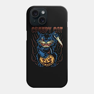 Creepy Cat Phone Case