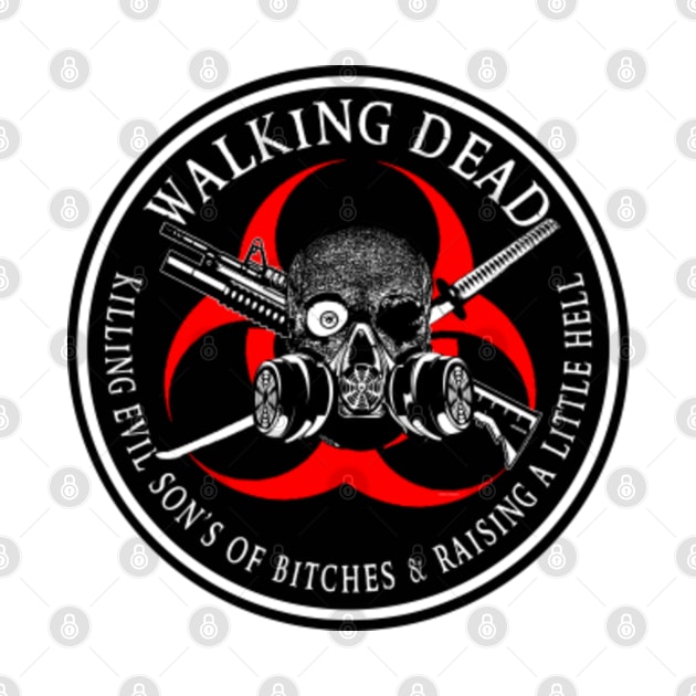 Biohazard Walking Dead  Ring Patch outlined by Ratherkool