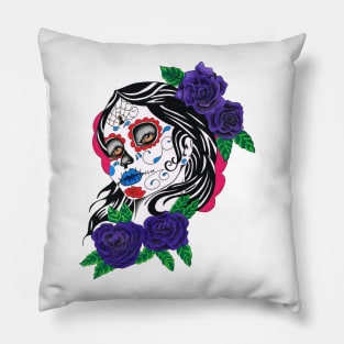 Day of the dead girl Pillow