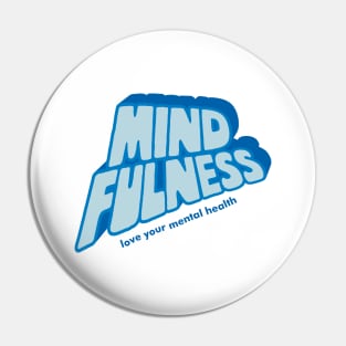 Mindfulness word lettering art Pin