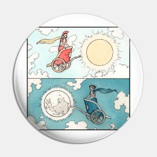 Chariots of the Sun and Moon Pin