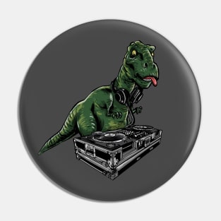 Poor T-Rex DJ Pin