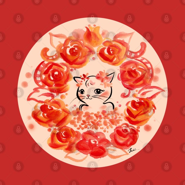 Rose cat princess by juliewu