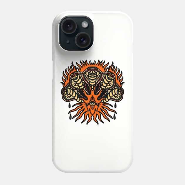 five headed cobra tattoo Phone Case by donipacoceng