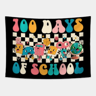 Groovy Happy 100 Days Of School 100 Days Smarter Kids Tapestry