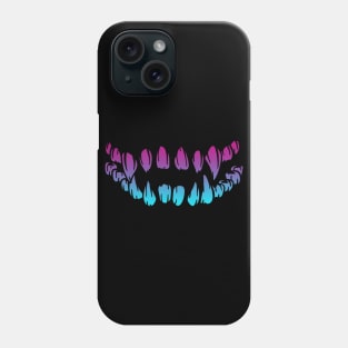 Cool Monster Sharp Teeth Vaporwave Phone Case