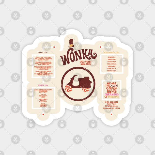 Wonka Delivery Service Magnet by Apgar Arts