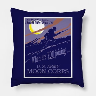 US Army Moon Corps Pillow