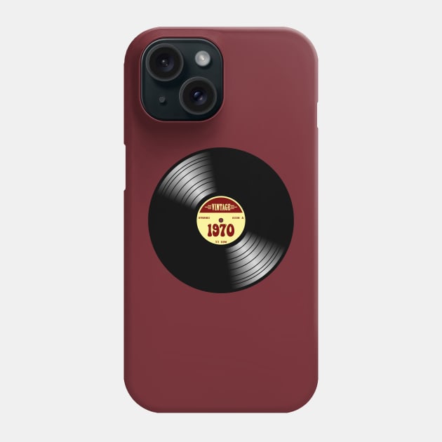 Vintage Vinyl 1970 Phone Case by GloopTrekker