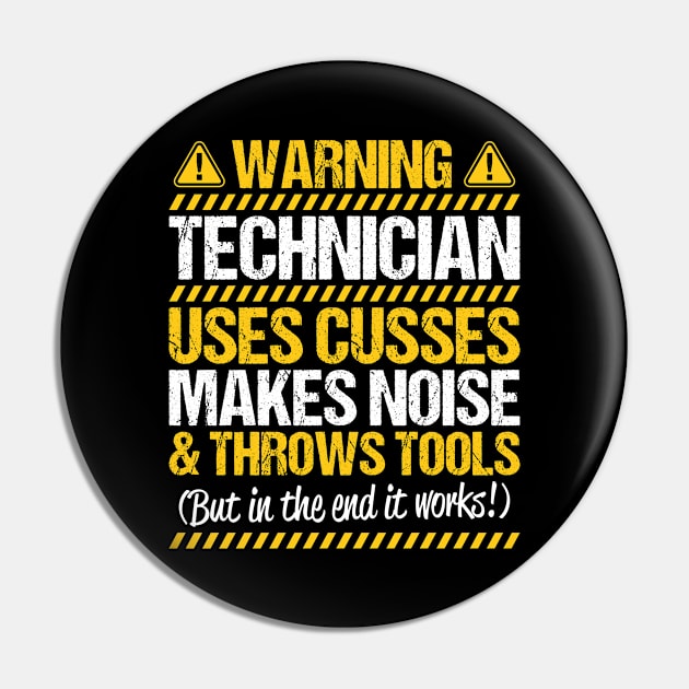 In-House Technician/Company Technician/Gift Pin by Krautshirts