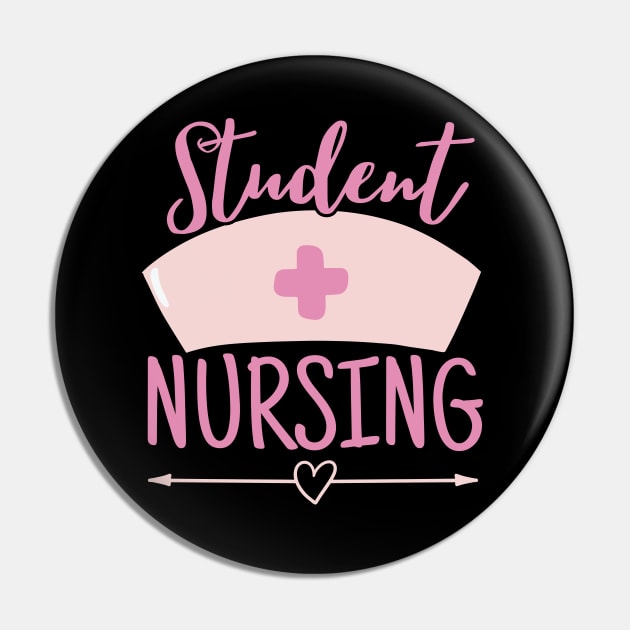 Pastel Nurse Students Nursing Pink Pin by LenaArt