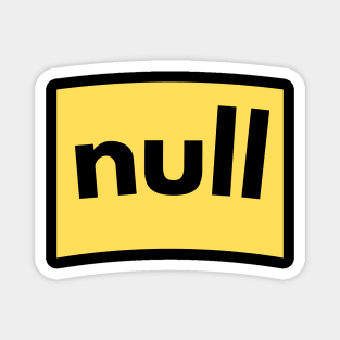 Null yellow background Magnet
