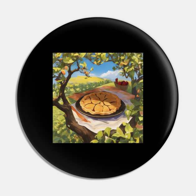 Apple Pie Vintage Slice Sweet Kawaii Retro Picture Pin by Flowering Away