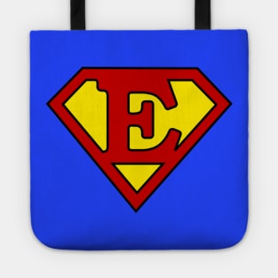 Superhero Symbol Letter E Tote