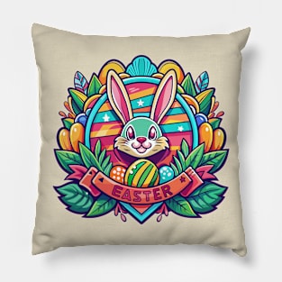 Happy Funky Easter Pillow