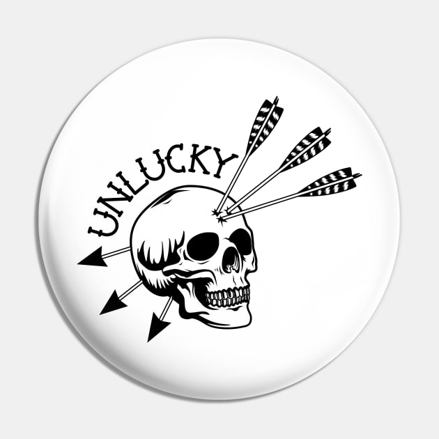 Unlucky Pin by NateArtDesign