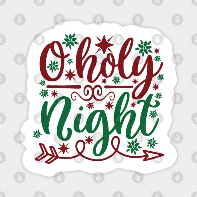 O Holy Night Magnet by Pixel Poetry