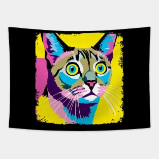 Singapura Cat Pop Art - Cat Lover Gift Tapestry