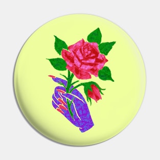 Splatter Rose Pin