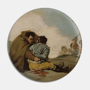 Friar Pedro Binds El Maragato with a Rope by Francisco Goya Pin